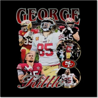 George Kittle Vintage Bootleg Posters and Art
